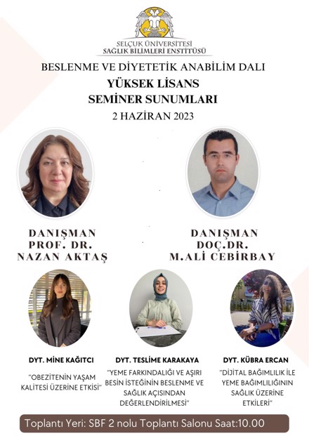 Yükseklisans Seminer Sunumları